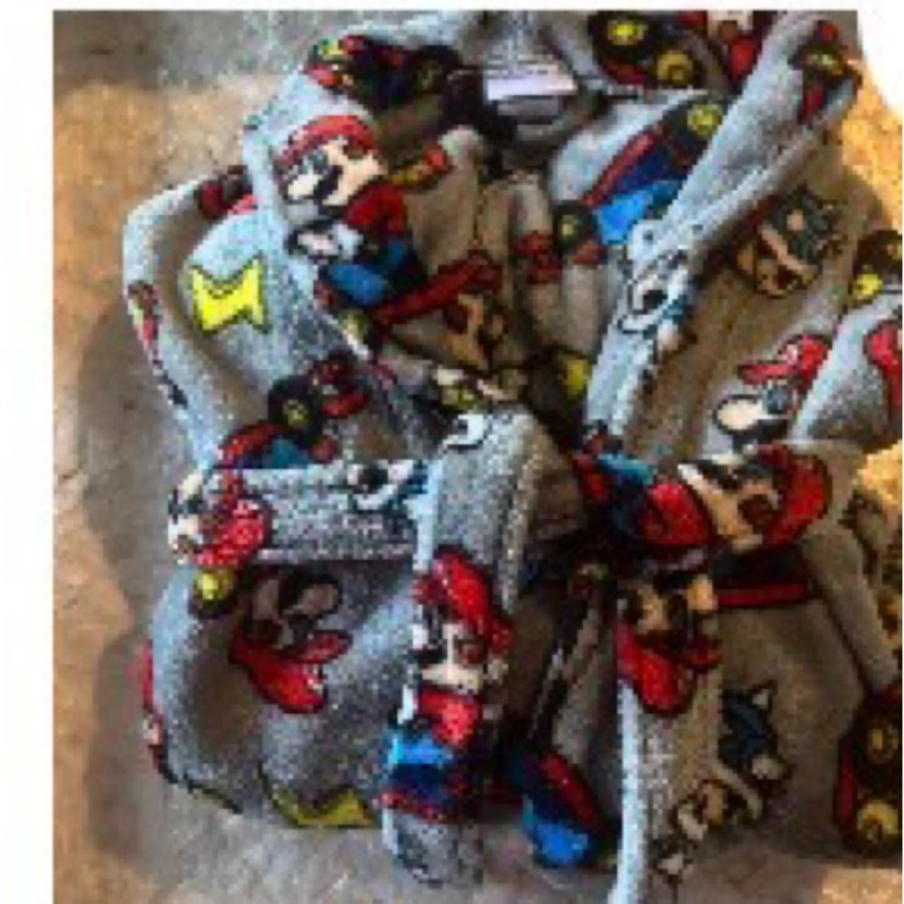 Nintendo Gray and Red Kids Pajamas